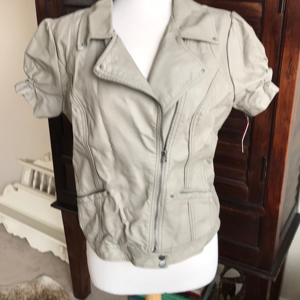 Faux leather jacket